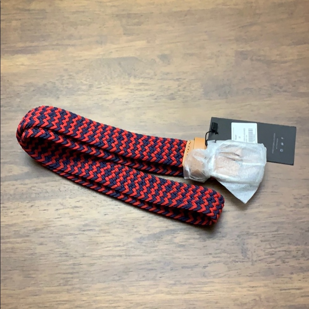🌱3/$10 Navy and Red Woven Belt